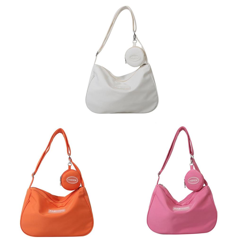 Style Large Canvas Tote Bag For Women With Waterresistant Nylon Material And Inner Pocket For Daily Use