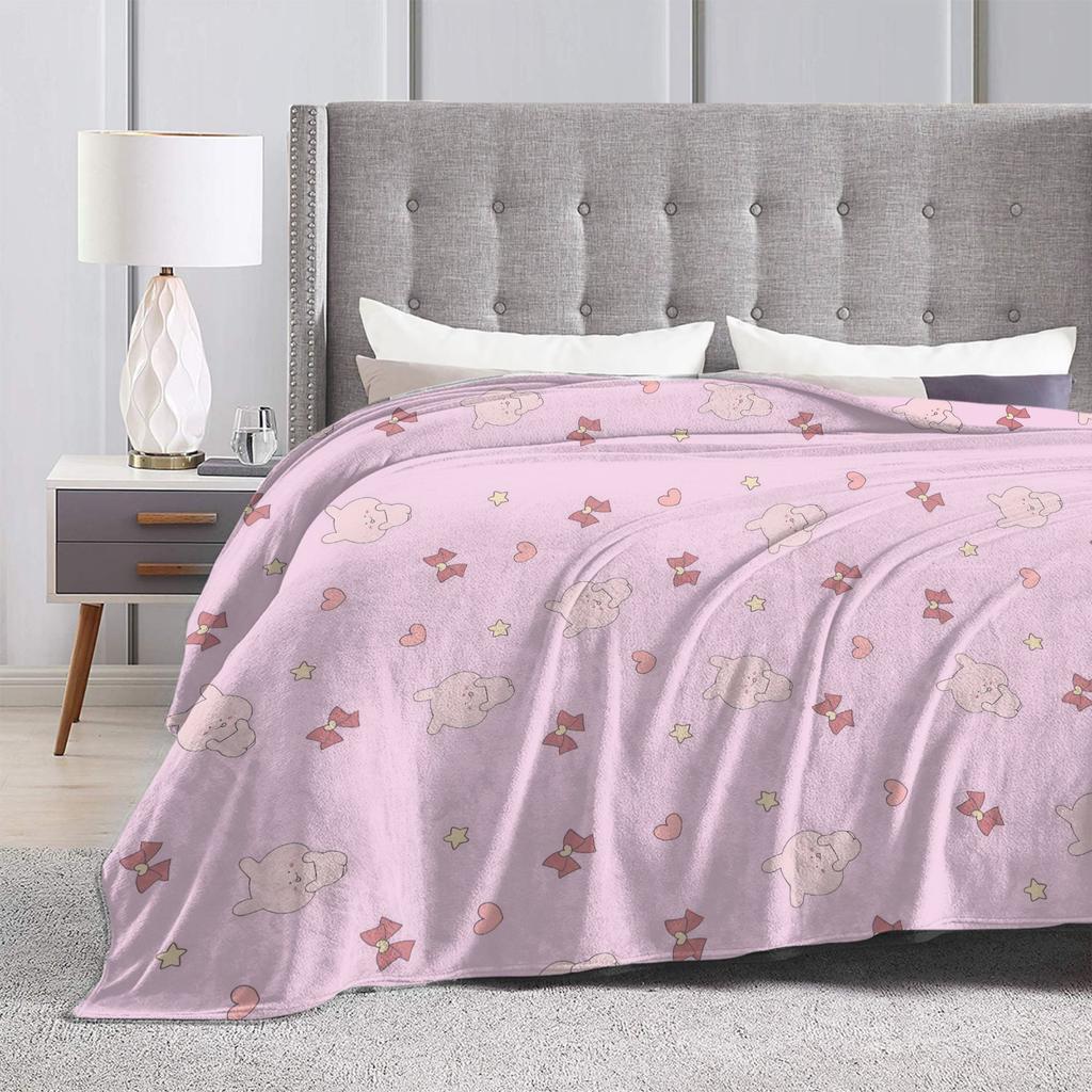 Warm Soft BlanketGirls Boys Camping A-Asamimichaan Throw Blanket  Flannel Bedspread For Home Decor Fluffy Sofa Bed Cover