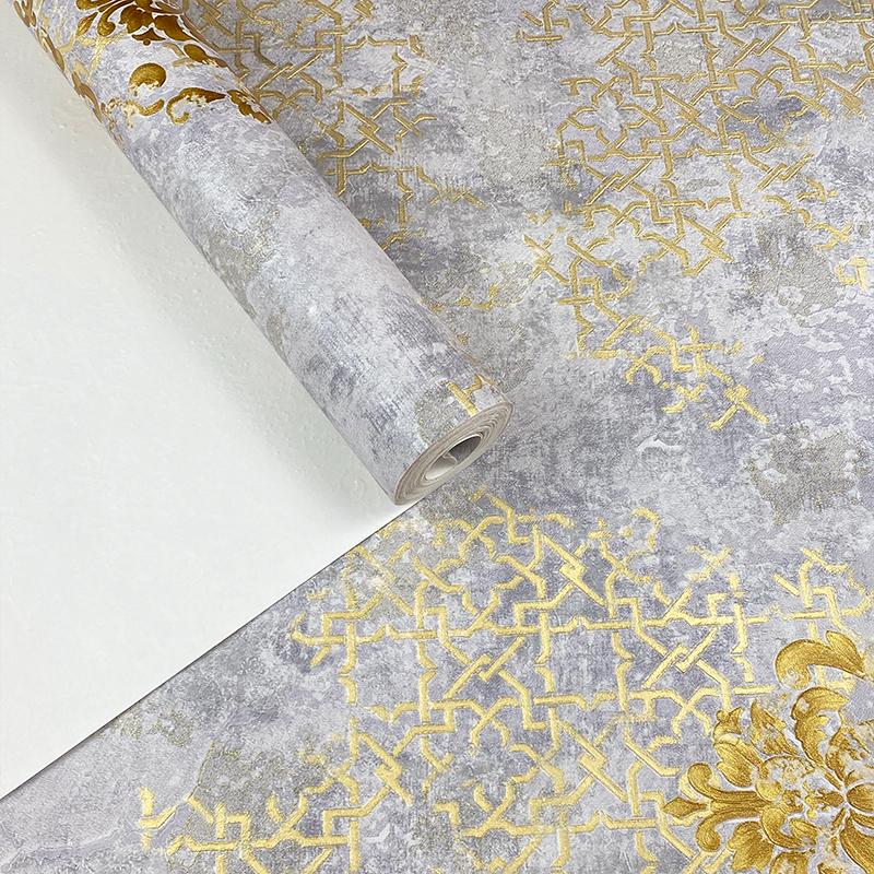 Luxury Classic Wallpaper Bedroom Living Room Relief Damask Wall Paper Roll Papel De Parede
