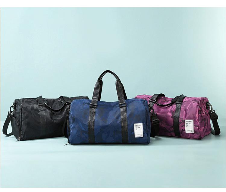 Large Capacity Travel Bag with Shoe Compartment, Wet/Dry Separation, for Sports, Swimming, and Fitness