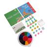 Fingerfarben-Set Mehrfarbig Auswaschbar Lustige DIY-Bastelarbeiten Fingerfarben-Set mit 20 Stempeln