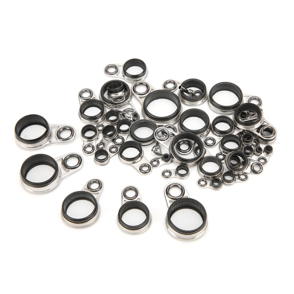 41 in 1 Set Universal Rock Casting Tackle Fishing Rod Guides Line Rings Top Tips