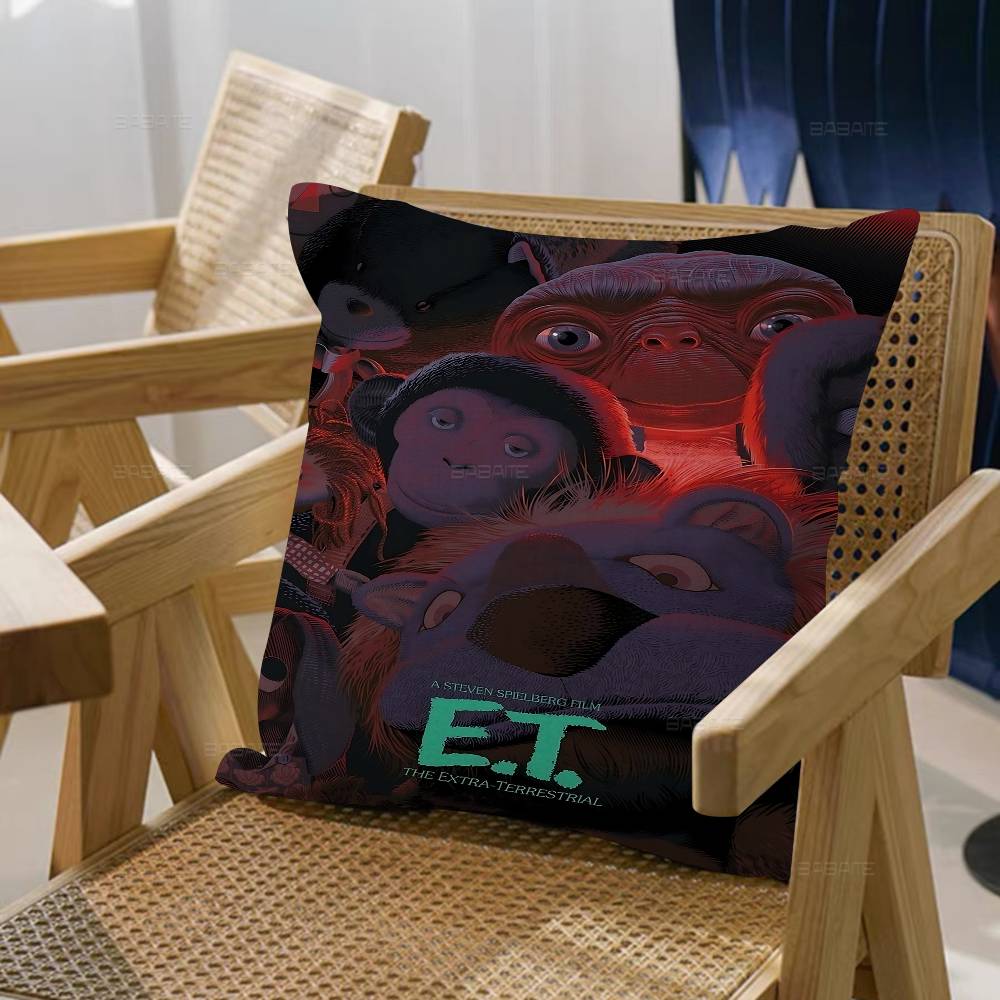 Movie ET The ExtraTerrestrial Cushion Cover Decorative Pillow Sofa Home Decor Case Pillow Cases