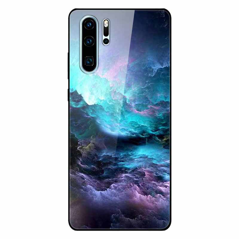 Tempered Glass Phone Cases for Huawei P30 Pro P20 P 30 P40 Lite P50 P60 Pro P30Lite P 20 60 Cover Hard PC Back Coque Shell Capa