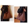 Suede Shoulder Bag Retro Design Large Capacity Crossbody Handbag Adjustable Strap Large Capacity Casual