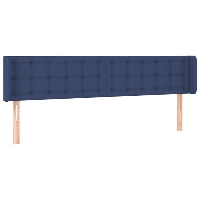 VidaXL Tête de Lit à LED Meuble de Chambre à Coucher Accessoire de Lit Double Tête de Cadre de Lit Intérieur Bleu 3123698