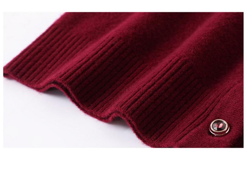 Classic Knitted Wool Cardigan for Women - Age-Defying Sweater Coat for Autumn/Winter