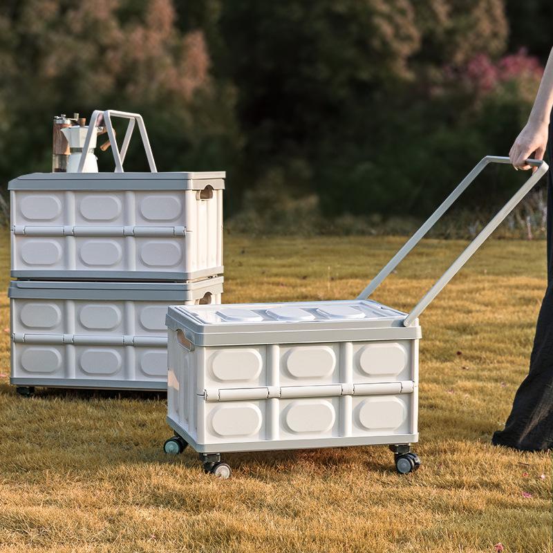 Collapsible Outdoor Camping & Car Trunk Organizer with Wheels