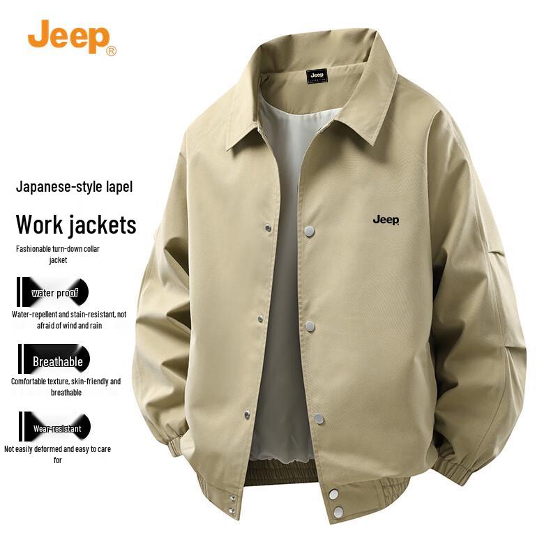 

JEEP Men s Casual Lapel Workwear Jacket 3XL