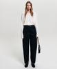 Lugkaeseuteu Linh Curved Cotton Pants_Black / Linh Curved Cotton Pants_Black