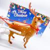 Electric Santa's Reindeer Cart Ornament: Musical Christmas Toy for Kids in Red & White