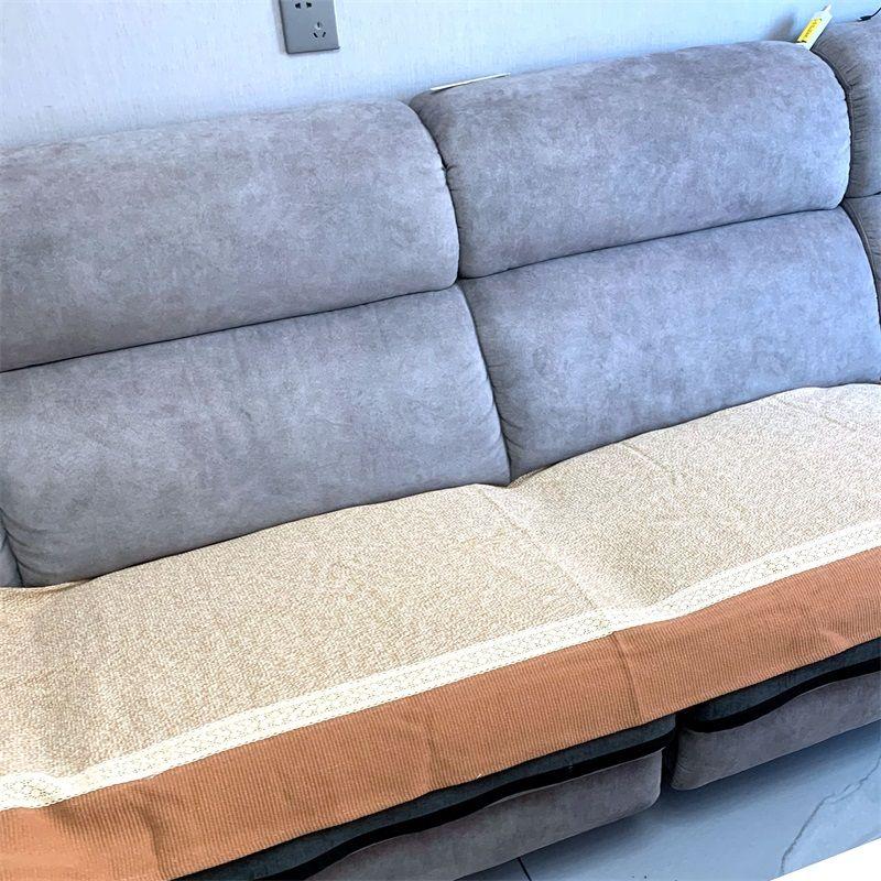 

Foreign Trade Original Order American Country Fabric Sofa Cushion All Year Round Neutral Non Slip Sofa Cushion Sofa Cover Sofa Cover Cloth Hemp color 70 x 90cm