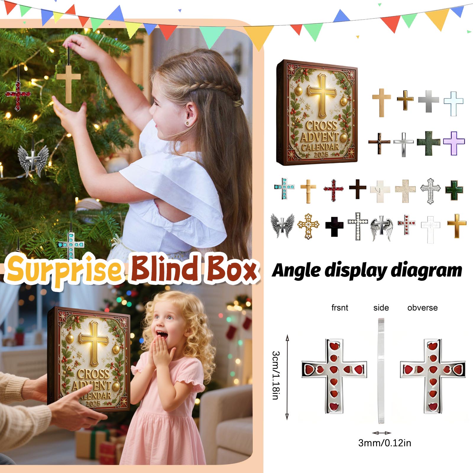 

Календарь обратного отсчета включает 24 подарка, календарь обратного отсчета и подарок-сюрприз One Size