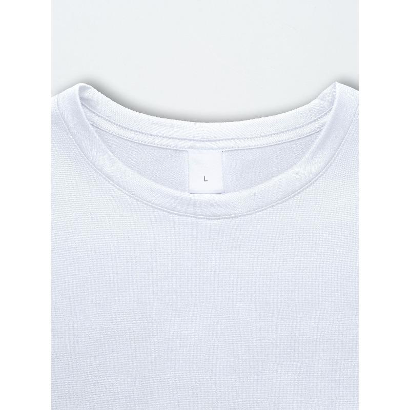 European sizes Cartoon Print T-shirt - Men's Comfy Breathable Short Sleeve Tees For Summer Fashionable Stylish T-shirt for Men