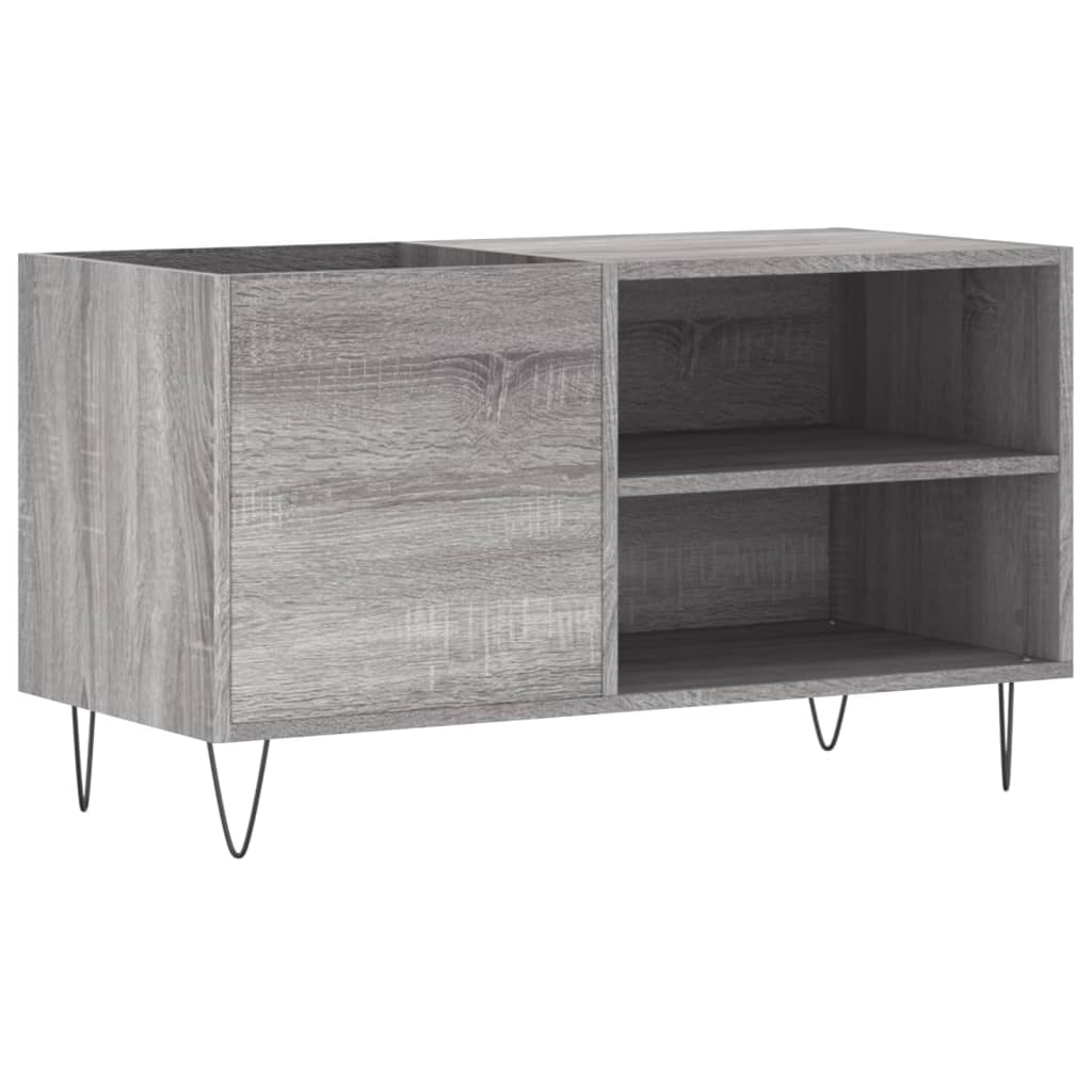 Record Cabinet Gray Sonoma 85 x 38 x 48 cm Engineered Wood