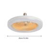 LED Ceiling Fans LED Light Ceiling Fan With Remote Control Wide-Angle 360-Degree Rotating Home Supplies For Kitchen Bathroom