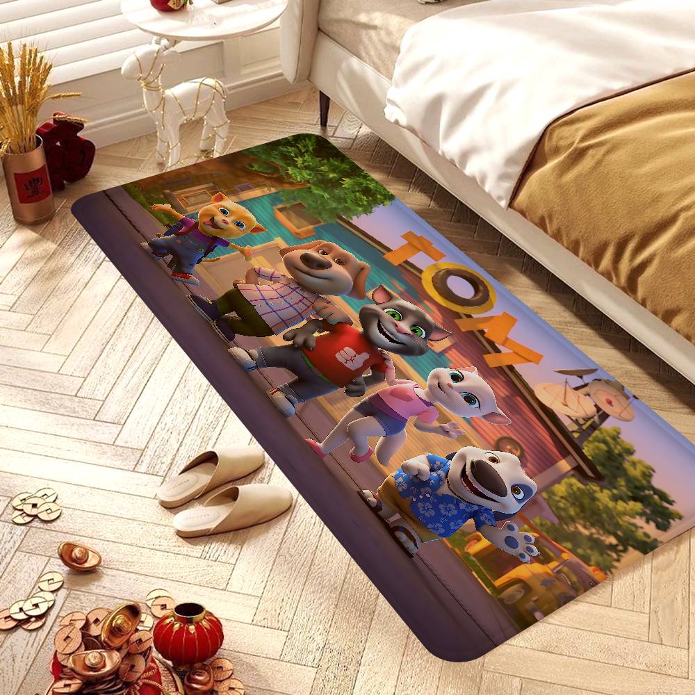 T-Talking T-Tom And F-Friends Room Mats Cheaper Anti-slip Modern Living Room Balcony Printed Household Carpets