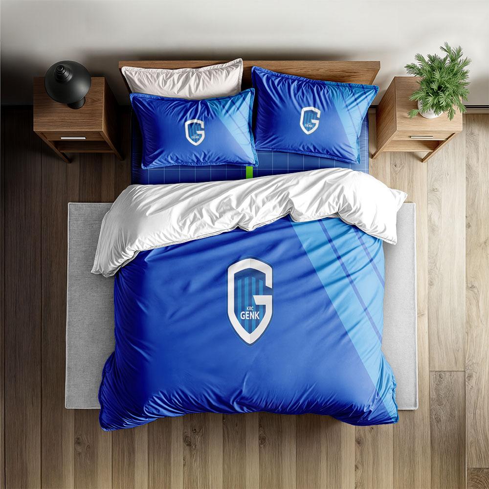 KRC Genk Duvet Cover Set King Queen Double Full Twin Single Size Bed Linen Set