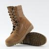 Men's Brown Waterproof High-Top Tactical Desert Combat Boots