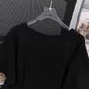 Plus Size Mid-Length Loose Short-Sleeve Round Neck T-Shirt for Women (200/300/350 Jin)