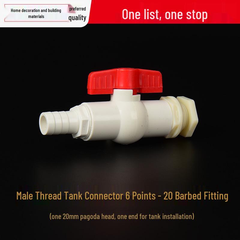 Plastic Water Storage Tank Faucet and Valve Accessories