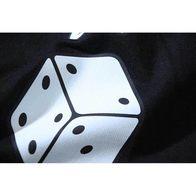 1102 Off-White 2025 Spring/Summer New Dice Arrow Pattern Round Neck Hooded Short Sleeved Men's and Women's T-shirts