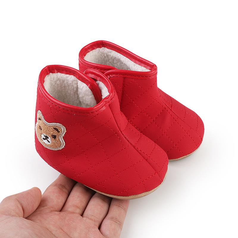 Winter Baby Walker Shoes: Warm Velvet Cartoon Shoes for 0-1 Year Old Boys & Girls