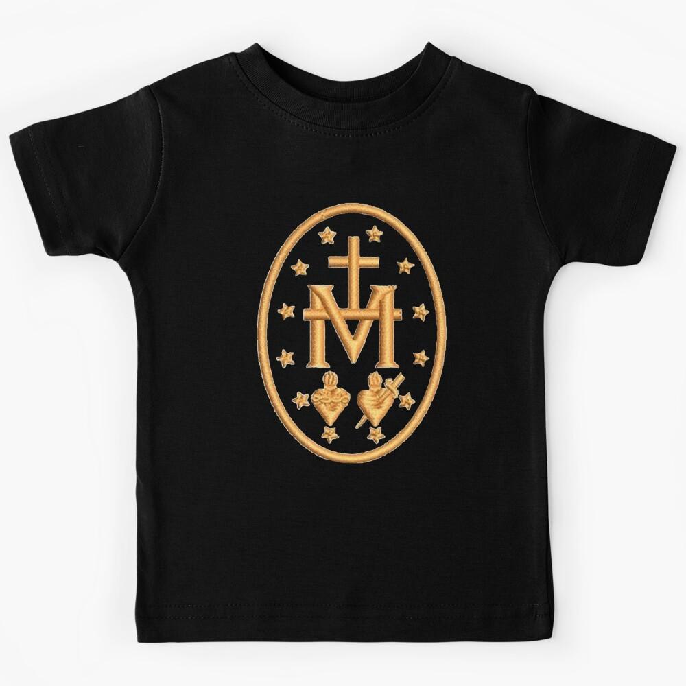 Miraculous medal embroidery   Kids T-Shirt 140