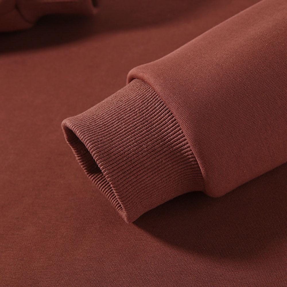 Men's Women's 100% Cotton Oversized Winter Clothes Plus Velvet Top Blouse Long Sleeve T-Shirts Pullovers Sweatshirts For Men