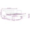 VidaXL Daybed with Trundle and Drawers Black 80x200 Cm Velvet 3197108
