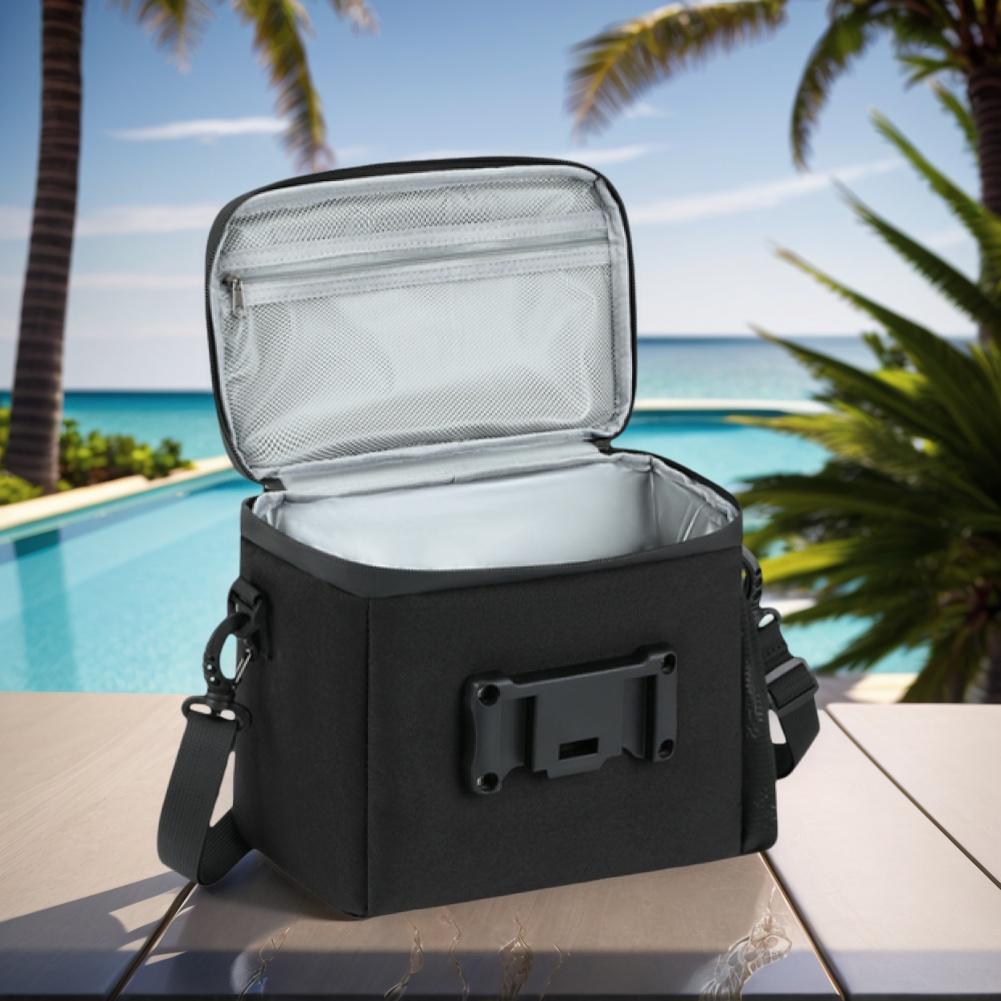 6L Bike Front Picnic Bag Large Capacity Waterproof Front Basket Leakproof Insulated Cooler Lunch Bag for Cycling
