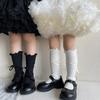 Simplicity Kids Girl Sock Korean Fashion Solid Color Tie Bow Ruffle Calf Sock Autumn Soft Cotton Children School Sock