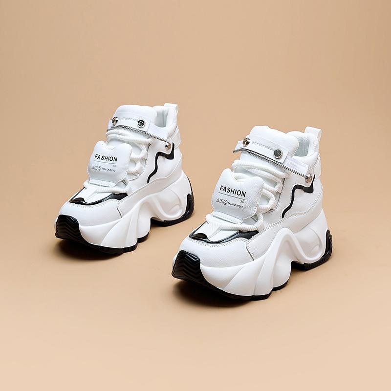 European Station Dad Shoes Women's 2025 Autumn and Winter New Models Show Small Feet and Increase Height Thick-soled Casual Versatile Sports Women's
