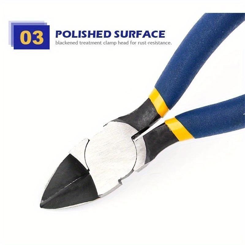Diagonal Cutting Pliers 5/6 Inch Wire Stripping Tool Side Cutter Cable Burrs Nipper Electricians DIY Repair Hand Tools