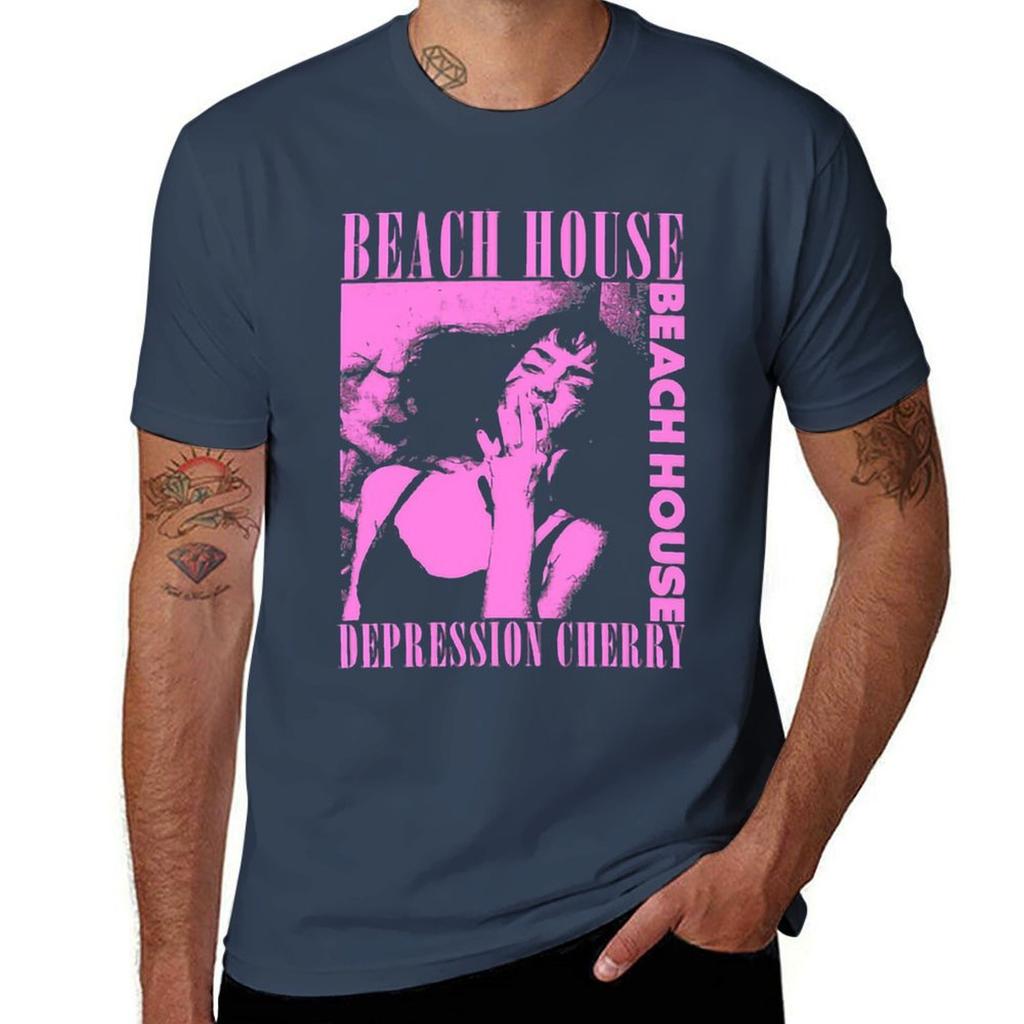 Beach House Depression Cherry Classic T-Shirt T Shirt Man Luxury T Shirts for Man Pack Cotton T Shirt Man Designer T-Shirt