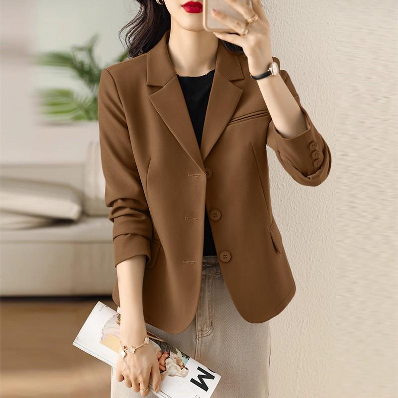 ZANZEA Womes Casual Lapel Autumn Long Sleeve Thin Cardigan Blazer