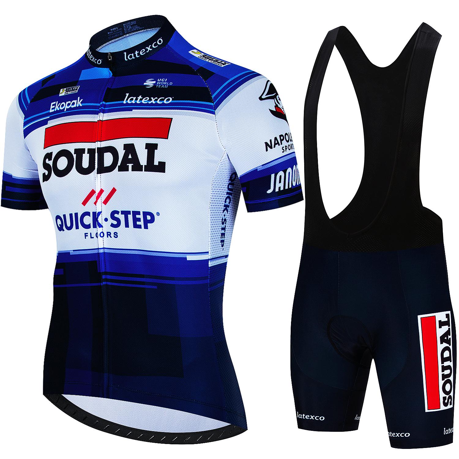 

Men s Cycling Outfit Set Quick Step Clothing 2026 Bicycles Clothes Summer Bike Jersey Cycle Jacket Man Spring Shorts Bib Asian size - XXL