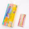Colored Bendable Plastic Straws: Creative Black Transparent Art Straws for Drinks & Juice