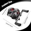 Fishing Reel 7.2:1 Casting Comfortable Handle for Pond Summer Freshwater River