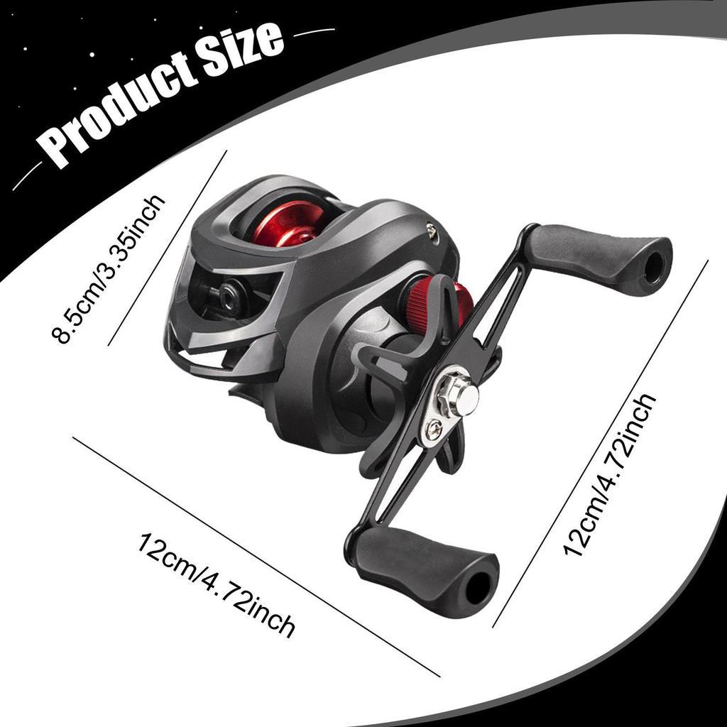 Fishing Reel 7.2:1 Casting Comfortable Handle for Pond Summer Freshwater River
