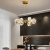 Nordic Living Room Chandelier Full of Stars Restaurant Lamp Modern Net Celebrity Ring Magic Beans Creative Bedroom Pendant Light
