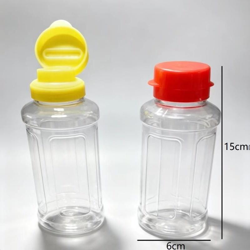 1/2Pcs 290Ml Plastic Condiment Squeeze Bottles Hole Dispensers For Oil Bbq Sauces Paint