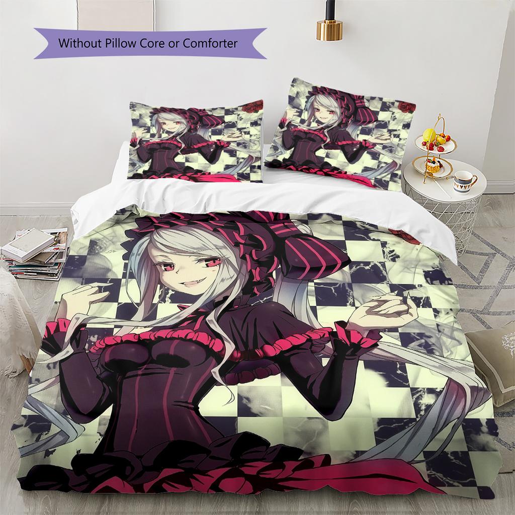 Vampire Schoolgirl  Pattern Bedding Quilt Set  Home Decoration  Gift (1 * duvet cover + 2 * pillowcase  without core)