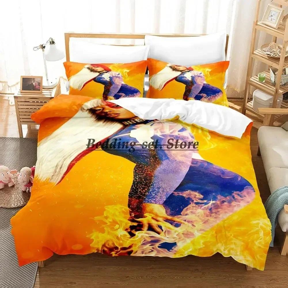 Megan Thee Stallion Bedding Set Single Twin Full Queen King Size Bed Set Aldult Kid Bedroom Duvetcover Sets 3D Bed Sheet Set