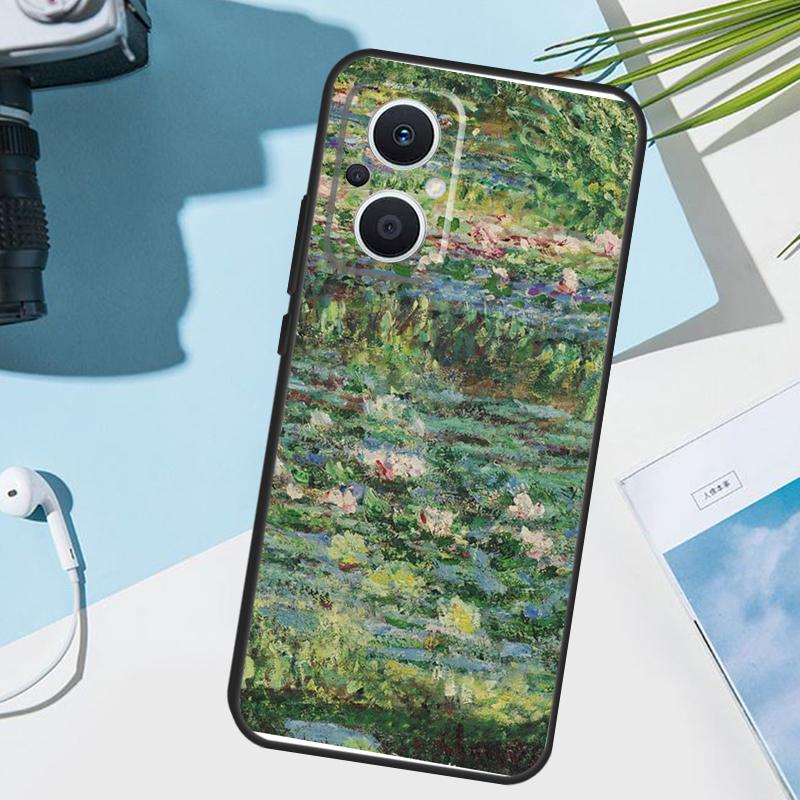 Monet Oil Painting Cover For OPPO Reno 14 Pro 10 11 12 13 14F 13F 12F 11F 7 8 Lite OPPO Find X9 X6 X5 X8 Pro Case