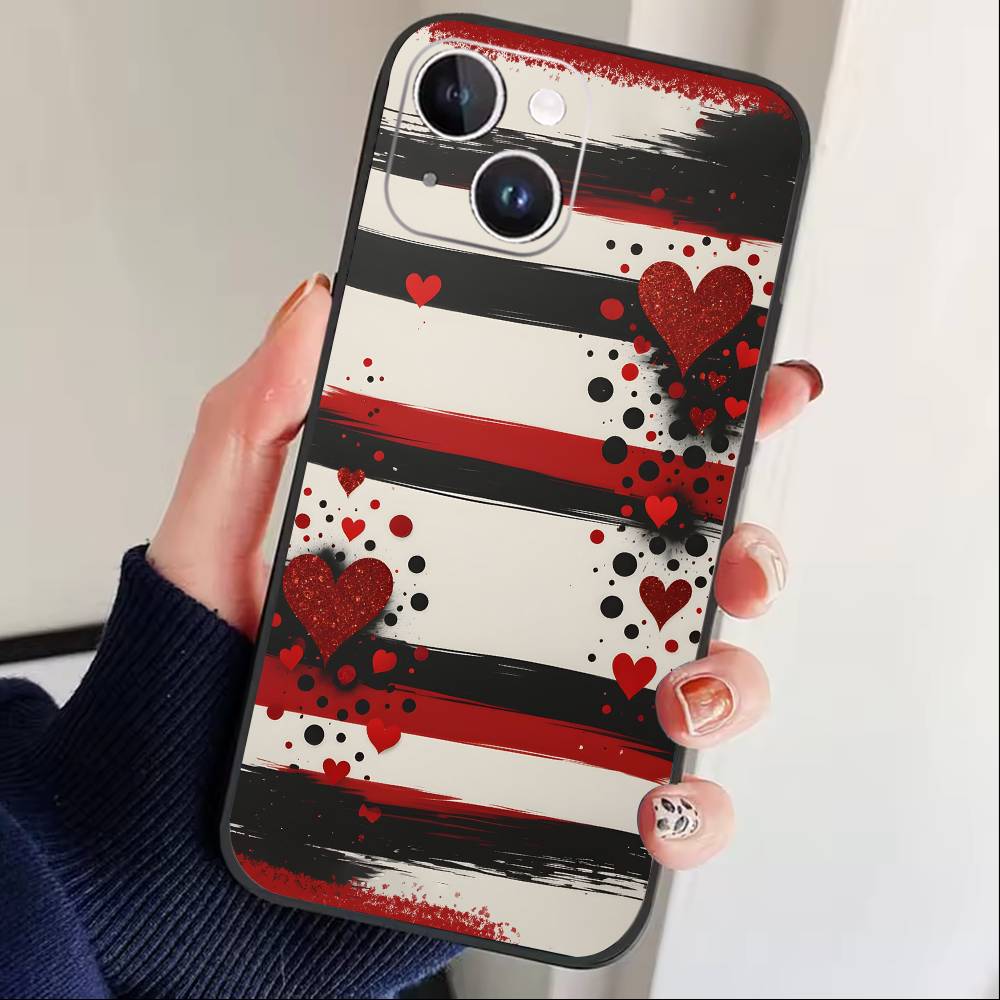 Y2k J-INS Graffiti Phone Case For iPhone 17 16 15 14 13 12 Max Plus Silicone Black Cover