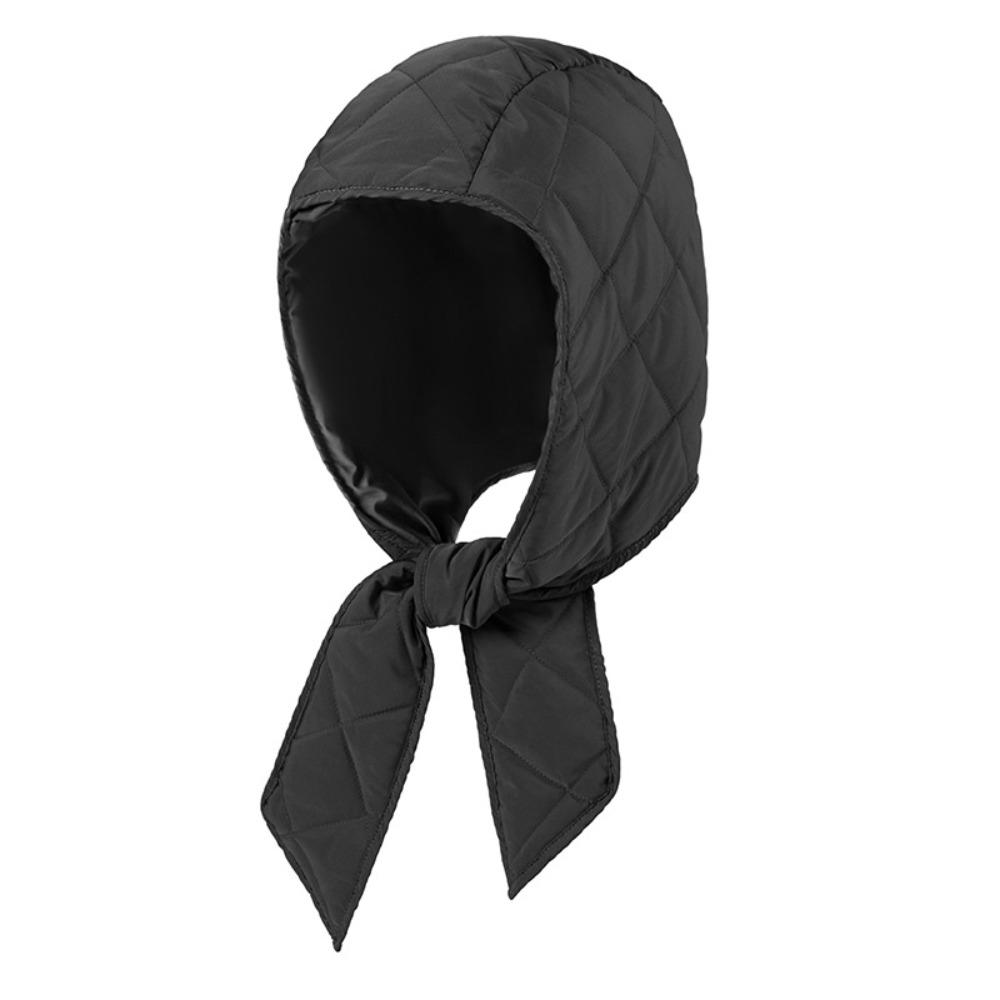 

Winter Warm Beanies Hats Quilted Windproof Scarf Hat Versatile Puffer Headscarf