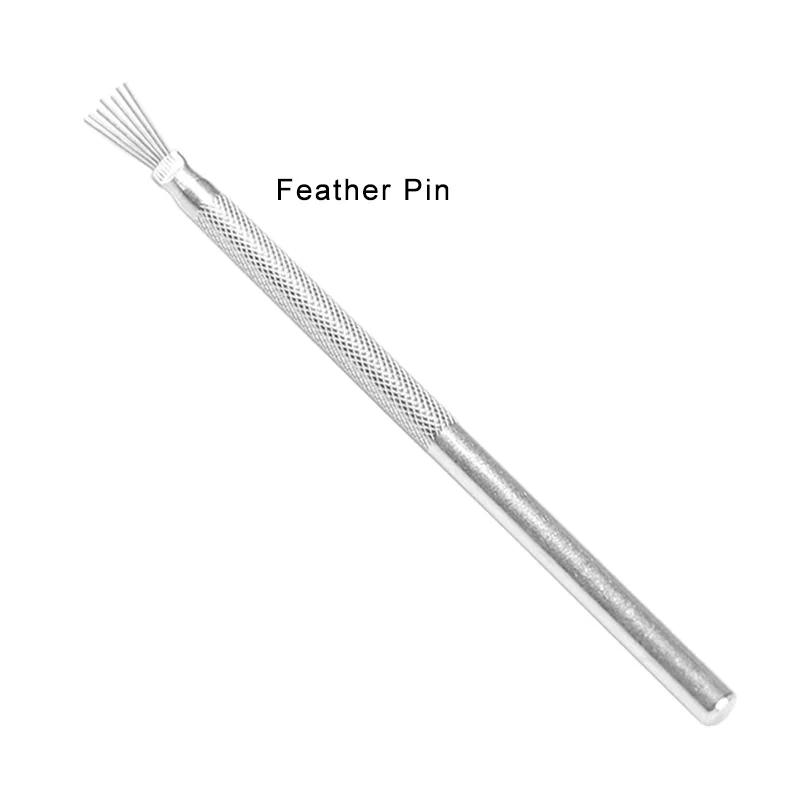 Feather Pin+Pro Needle Wire Texture Pottery Tools Clay Tool Texture Brush Tools DIY Ceramic Modeling Tool Pottery Crafts Brush