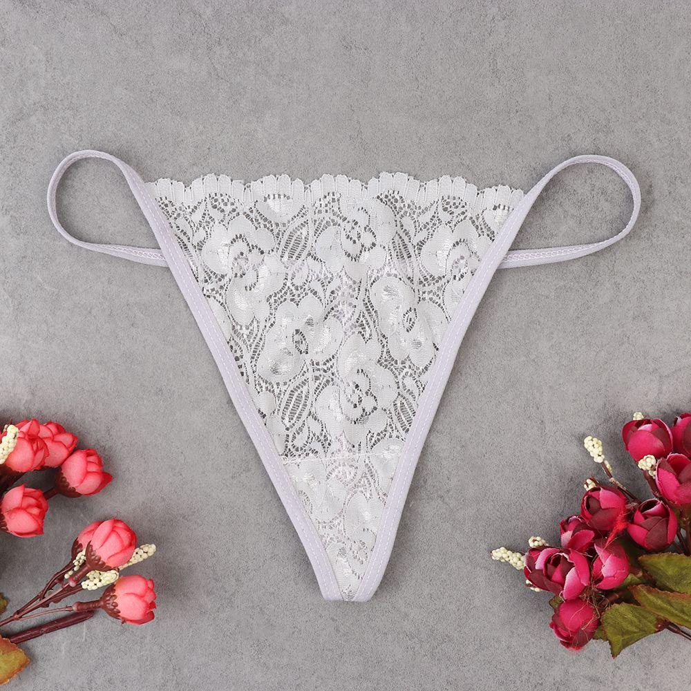 Random Transparent Underpants Thong G-String Low Waist Briefs Lace Panties Sexy Lingerie