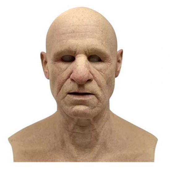 Nouveau produit d'Halloween: Masque de vieil homme, couvre-chef de vieil homme et de vieille femme pour costumes de fête Cos Accessoires drôles